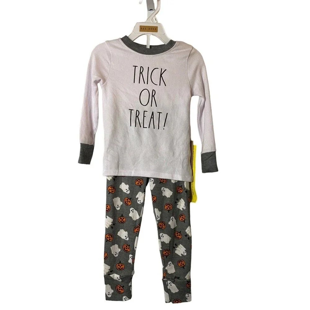 2 Pairs Kids‎ Halloween pajamas Rae Dunn & Trick or Treat Sleep Sz 3T